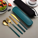 Eco-Friendly Travel Cutlery Set | Portable Stainless Steel Utensils with Case for On-the-Go Dining 8