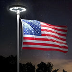 EcoBright | Solar Flagpole Light with Automatic Dusk-to-Dawn & 700 Lumens for Effortless Illumination 0