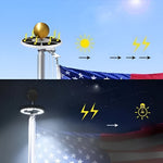 EcoBright | Solar Flagpole Light with Automatic Dusk-to-Dawn & 700 Lumens for Effortless Illumination 3