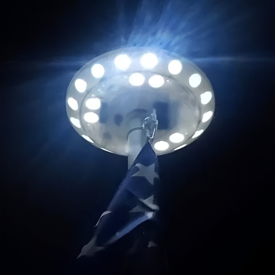 EcoBright | Solar Flagpole Light with Automatic Dusk-to-Dawn & 700 Lumens for Effortless Illumination 4
