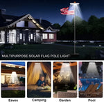 EcoBright | Solar Flagpole Light with Automatic Dusk-to-Dawn & 700 Lumens for Effortless Illumination 5