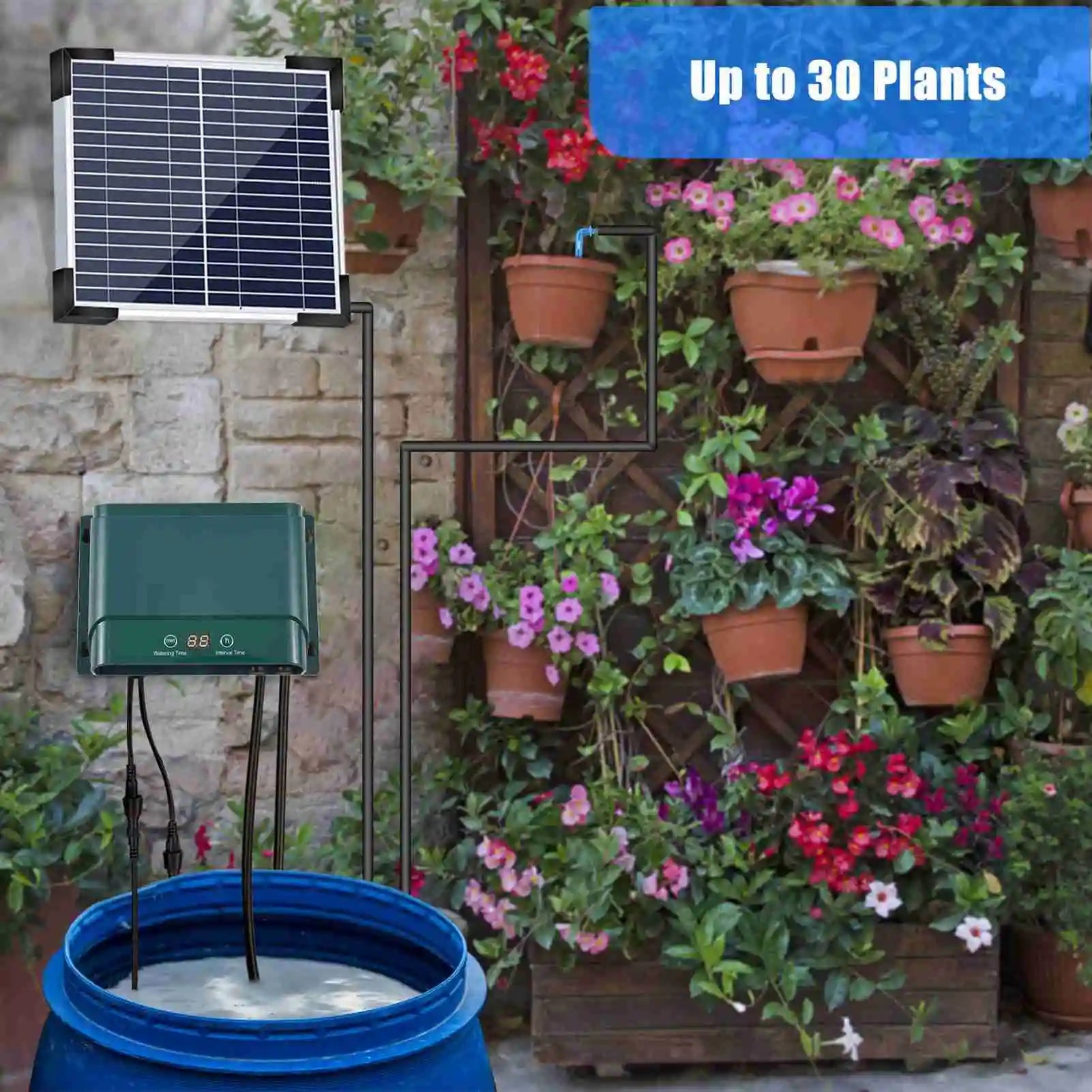 EcoFlow | Solar Drip Irrigation System Kit with 30 Modes & 7 Timers for Efficient Plant Care 4