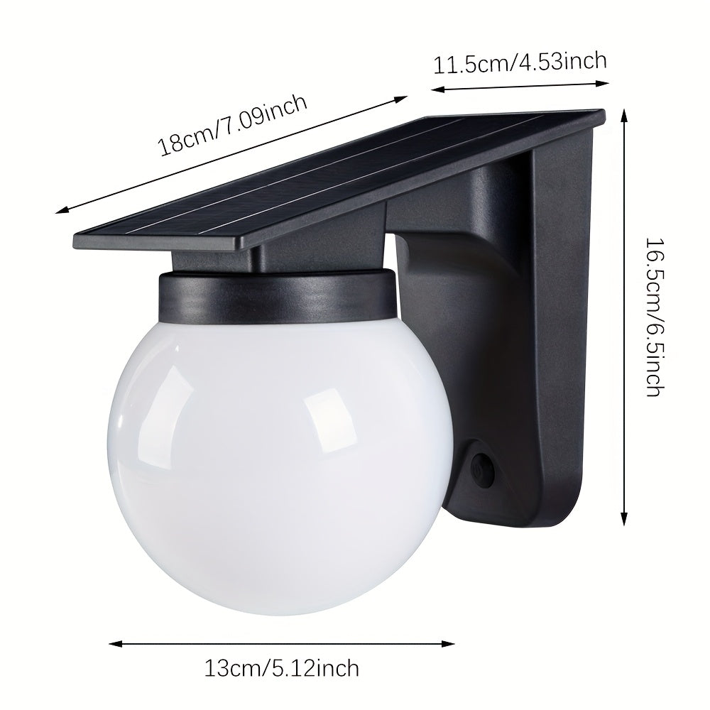 EcoGlow | Solar Outdoor Wall Light with Smart Dimming Feature | Weather-Resistant Design for Effortless Outdoor Illumination 5