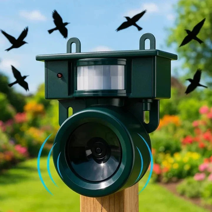 EcoGuard | Motion-Activated Bird Repeller with Customizable Sound | Effective Solution for Gardens and Patios 0