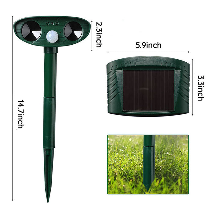 EcoGuard | Ultrasonic Animal Repeller with Solar Power & Motion Sensor | Effective Pest Control for Gardens 4