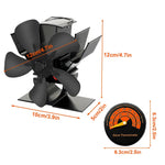 EcoHeat | Wood Stove Fan with Quiet Operation & Adjustable Temperature Control | Efficient Heat Distribution for Cozy Living 5