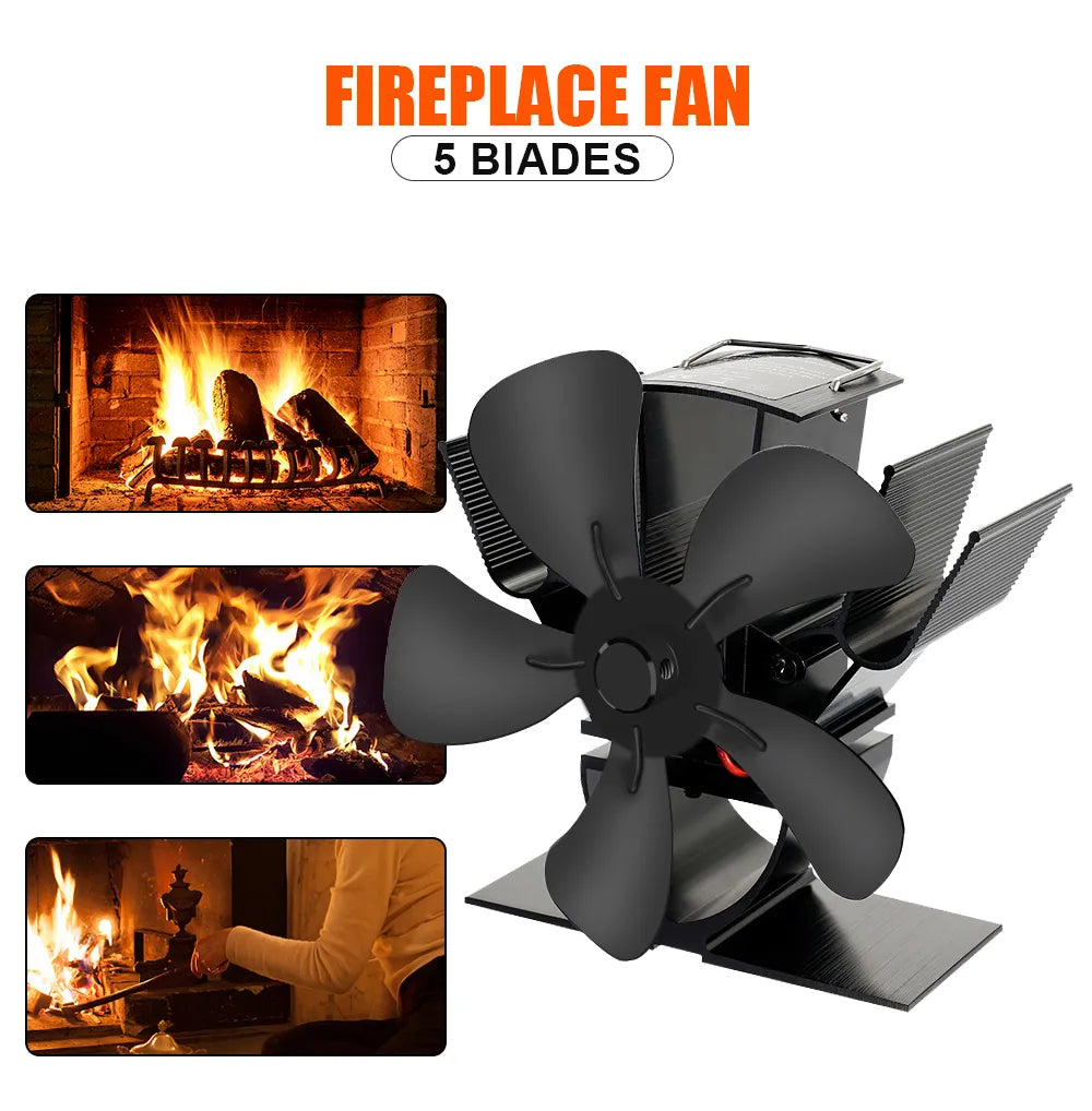 EcoHeat | Wood Stove Fan with Quiet Operation & Adjustable Temperature Control | Efficient Heat Distribution for Cozy Living 6
