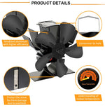 EcoHeat | Wood Stove Fan with Quiet Operation & Adjustable Temperature Control | Efficient Heat Distribution for Cozy Living 8