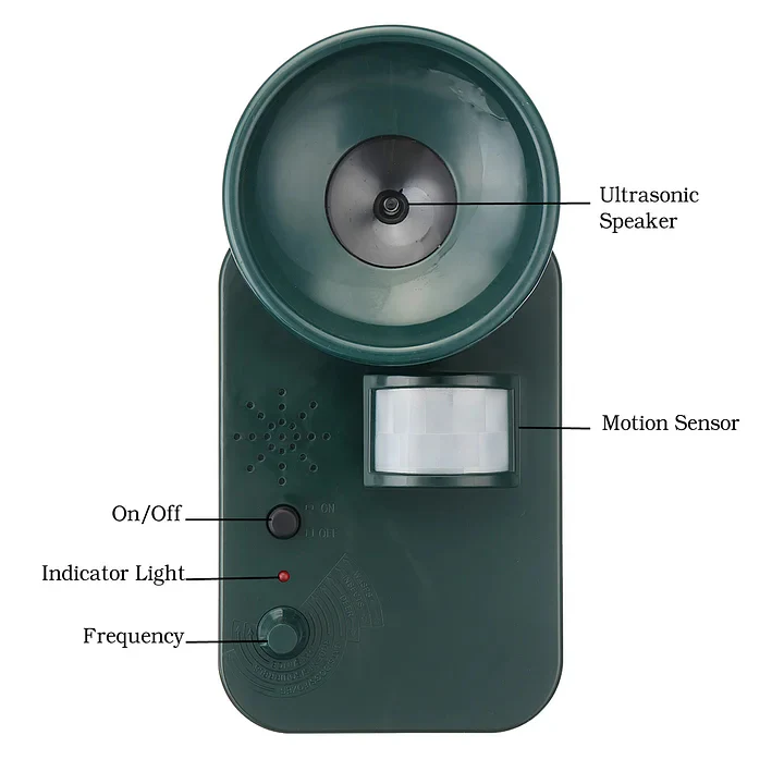 EcoShield | Wireless Ultrasonic Animal Deterrent with Motion Detection | Chemical-Free Cat and Bird Protection for Outdoor Spaces 5