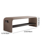 EcoSimplicity | Stylish Modern Synthetic Leather Entryway Bench 5