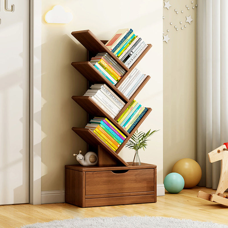 EcoWood | Stylish Eco-Friendly Walnut Bookshelves for Home Office 0