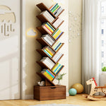 EcoWood | Stylish Eco-Friendly Walnut Bookshelves for Home Office 14