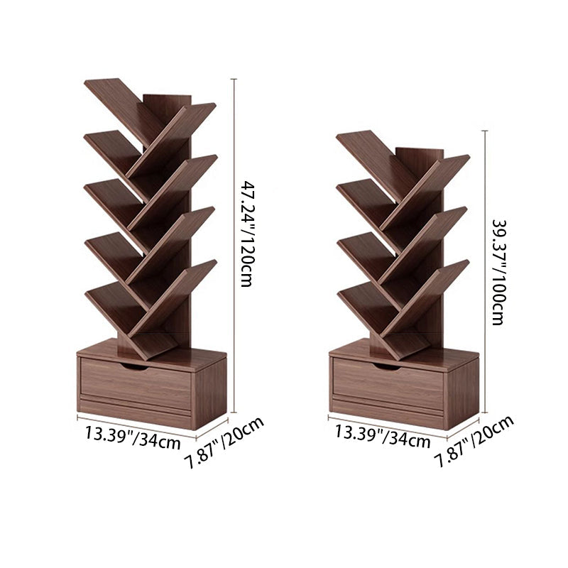 EcoWood | Stylish Eco-Friendly Walnut Bookshelves for Home Office 4