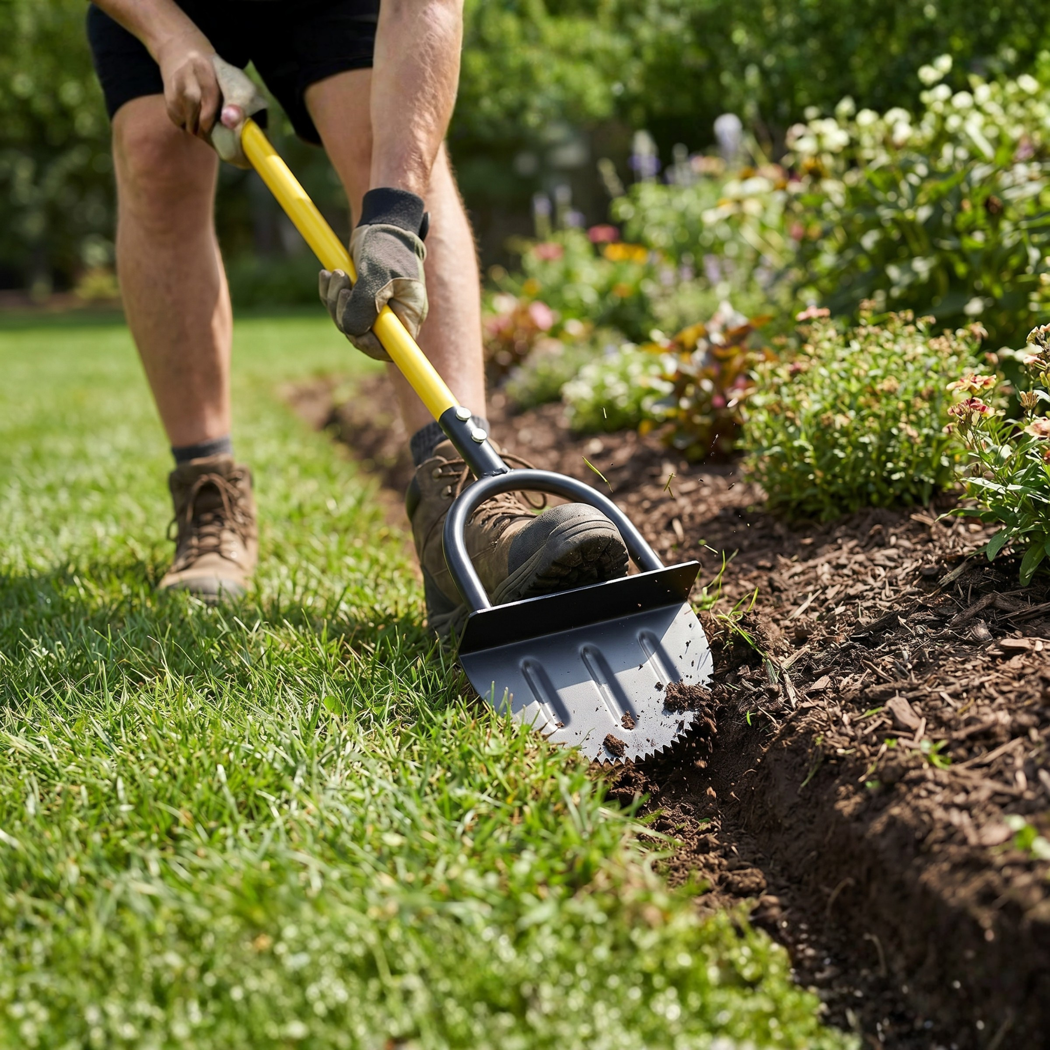 EdgeMaster | Lawn Edger with Crescent Blade & Serrated Edge | Efficient Tool for Clean Garden Borders 0