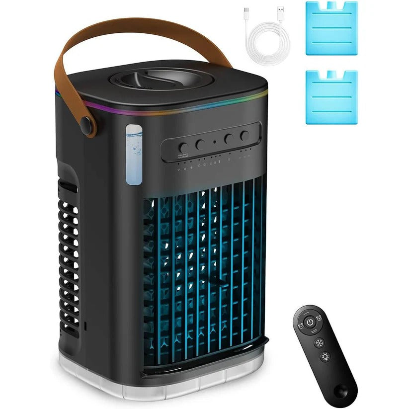 Efficient Personal Air Cooler with 1.2L Reservoir & Remote Control | Quiet Operation for Comfort 5