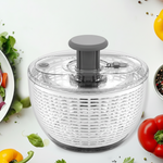 Efficient Salad Spinner with Manual Pump | Quick Vegetable Dryer for Fresh Meals 0