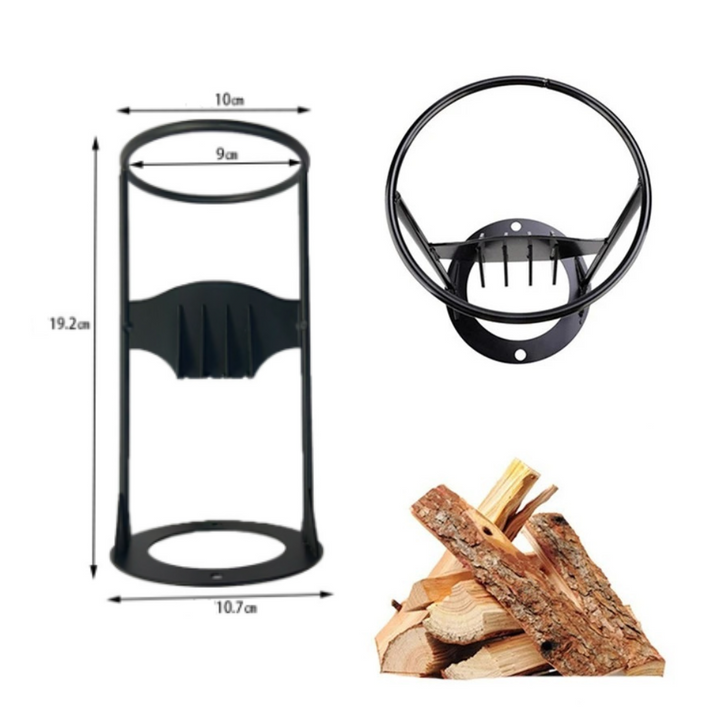 Efficient | Wood Splitter with Compact Cast Iron Design | Portable Tool for Easy Firewood Splitting 0
