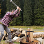 Efficient | Wood Splitter with Compact Cast Iron Design | Portable Tool for Easy Firewood Splitting 2