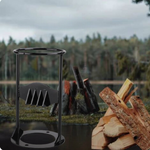 Efficient | Wood Splitter with Compact Cast Iron Design | Portable Tool for Easy Firewood Splitting 6
