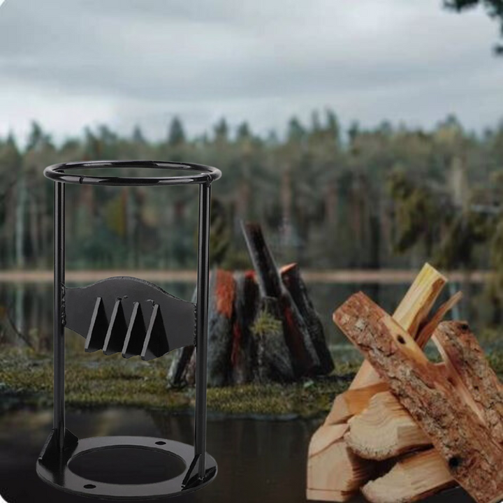 Efficient | Wood Splitter with Compact Cast Iron Design | Portable Tool for Easy Firewood Splitting 6