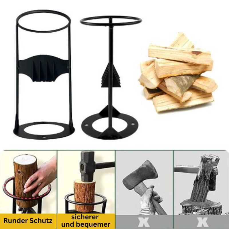 Efficient | Wood Splitter with Compact Cast Iron Design | Portable Tool for Easy Firewood Splitting 8