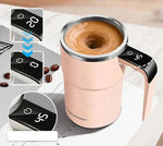 Effortless Brew | Rechargeable Self-Stirring Coffee Mug with Magnetic Rotation | Portable Stainless Steel Mixer for Perfectly Blended Drinks 0
