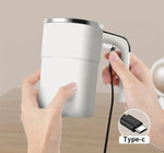 Effortless Brew | Rechargeable Self-Stirring Coffee Mug with Magnetic Rotation | Portable Stainless Steel Mixer for Perfectly Blended Drinks 2