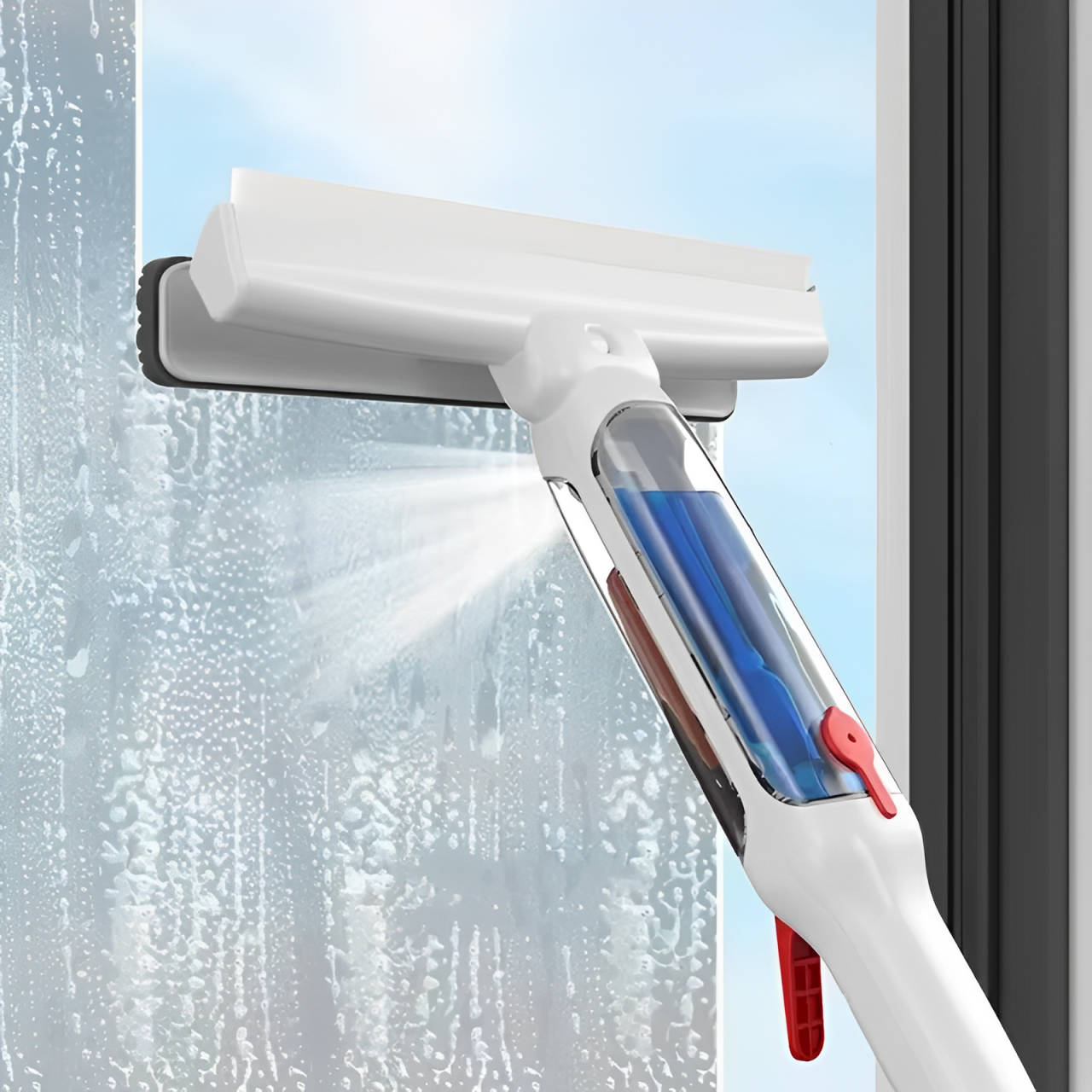 Effortless Clean | Telescopic Window Cleaner with Ergonomic Grip | Extended Reach for Streak-Free Shine 0
