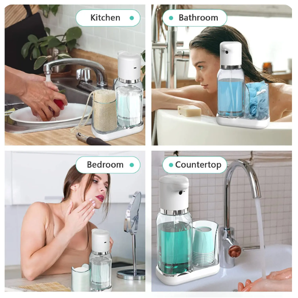 Effortless | Automatic Mouthwash Dispenser with Adjustable Volume & Cup Holder for Hygienic Oral Care 7