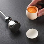 Egg Cracker Tool | Stainless Steel Egg Opener with Tapping Design | Effortless Cracking for All Egg Types 2