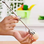 Egg Cracker Tool | Stainless Steel Egg Opener with Tapping Design | Effortless Cracking for All Egg Types 3