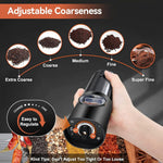 Electric Salt and Pepper Grinder Set with LED Light | One-Handed Operation for Effortless Seasoning 5