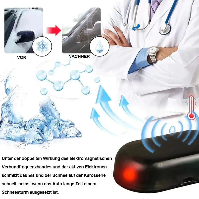 Electromagnetic Snow Removal Device with Solar Power | Effortless Ice Clearance for Your Vehicle 6