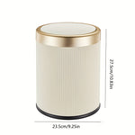 Elegance Touch Bin | Oval Touchless Trash Can with Dual Bucket | Stylish Design for Clean Living 0