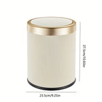 Elegance Touch Bin | Oval Touchless Trash Can with Dual Bucket | Stylish Design for Clean Living 2
