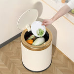 Elegance Touch Bin | Oval Touchless Trash Can with Dual Bucket | Stylish Design for Clean Living 6