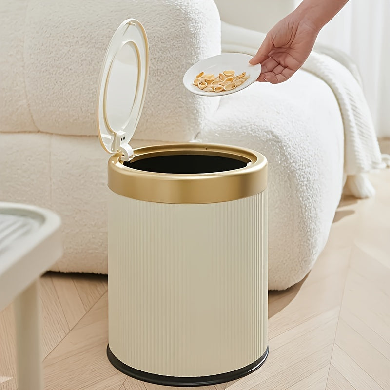 Elegance Touch Bin | Oval Touchless Trash Can with Dual Bucket | Stylish Design for Clean Living 7