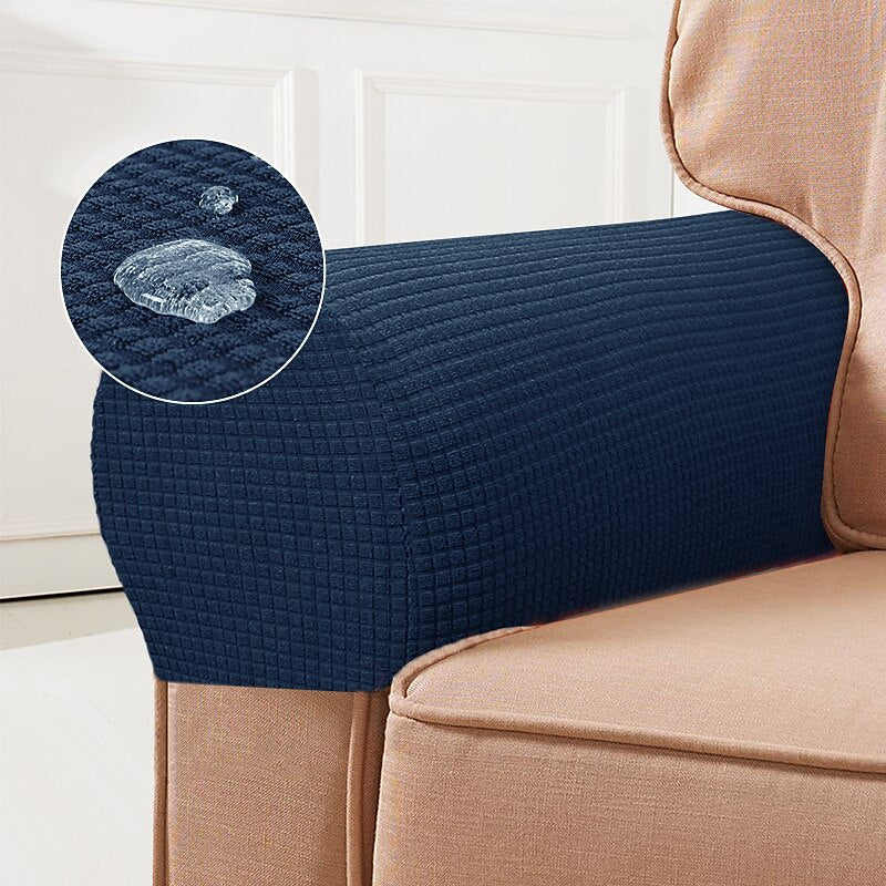 Elegant Armrest Covers | Stretch Spandex Set of 2 in Bordeaux for Stylish Protection 0