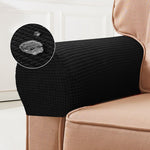 Elegant Armrest Covers | Stretch Spandex Set of 2 in Bordeaux for Stylish Protection 12