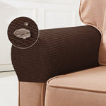Elegant Armrest Covers | Stretch Spandex Set of 2 in Bordeaux for Stylish Protection 15