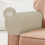Elegant Armrest Covers | Stretch Spandex Set of 2 in Bordeaux for Stylish Protection 16