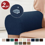Elegant Armrest Covers | Stretch Spandex Set of 2 in Bordeaux for Stylish Protection 8