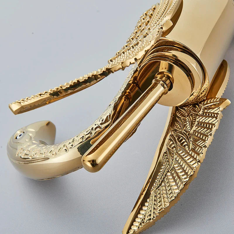 Elegant Bathroom Wash Basin Faucet with Luxurious Golden Finish | Modern Design for Stylish Bathrooms 5