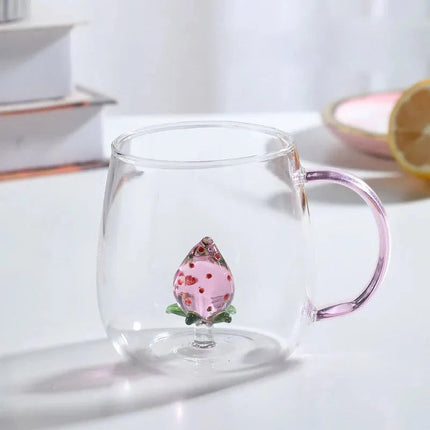 Elegant Borosilicate Glass Mug with 3D Animal Design | Heat-Resistant Drinkware for Unique Beverage Experience 1