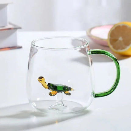 Elegant Borosilicate Glass Mug with 3D Animal Design | Heat-Resistant Drinkware for Unique Beverage Experience 6