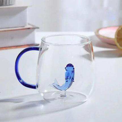 Elegant Borosilicate Glass Mug with 3D Animal Design | Heat-Resistant Drinkware for Unique Beverage Experience 7