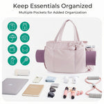 Elegant Bow Tote Bag for Women with Zipper Closure | Lightweight Nylon Handbag for Work & Travel 4