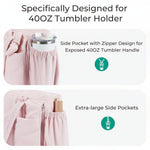 Elegant Bow Tote Bag for Women with Zipper Closure | Lightweight Nylon Handbag for Work & Travel 5
