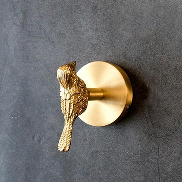 Elegant Brass Wall Hooks | Handmade Animal Designs for Functional Decor 0