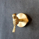 Elegant Brass Wall Hooks | Handmade Animal Designs for Functional Decor 0